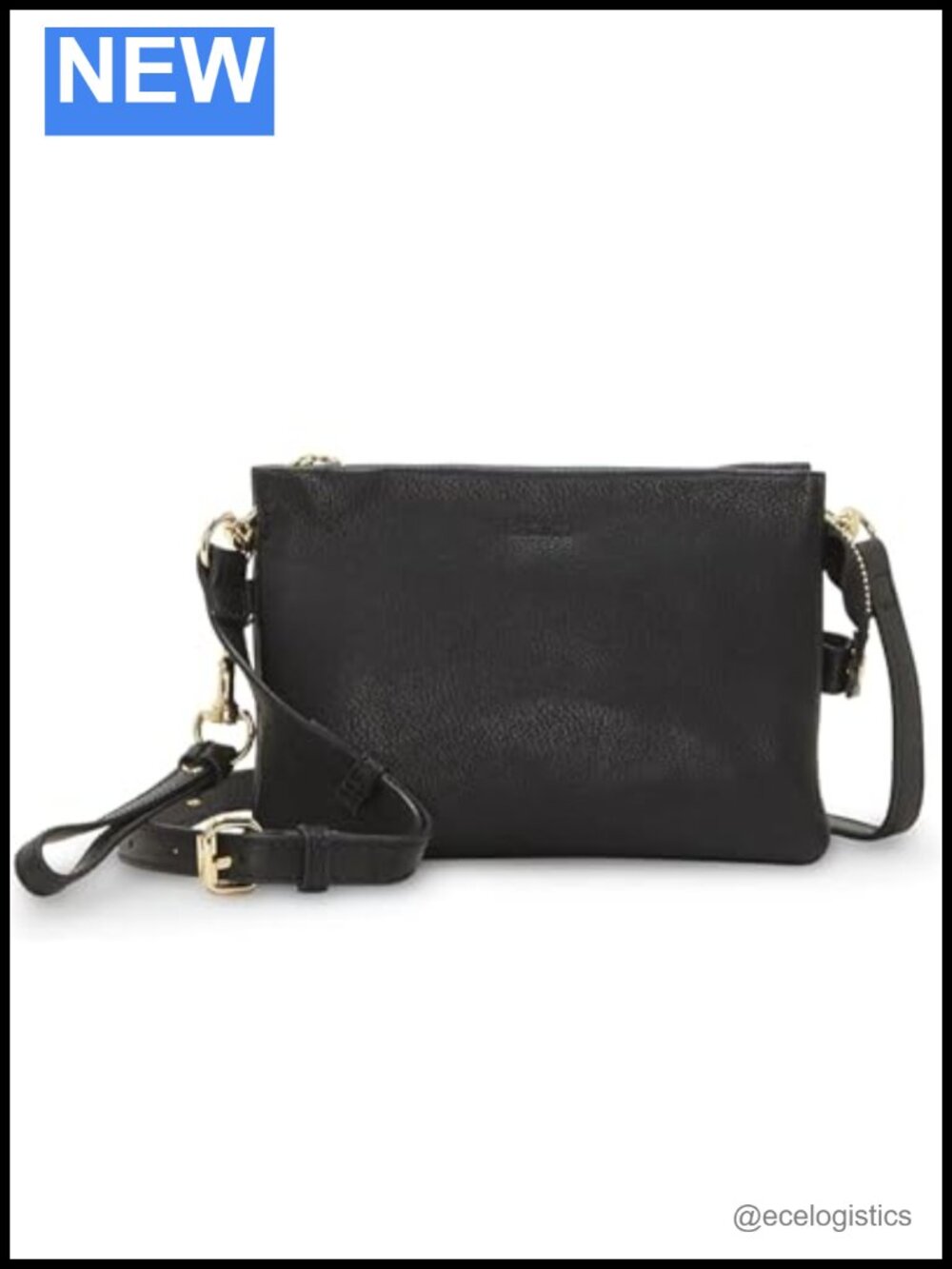 Leather Crossbody Bag Sling Purse with Woven Lining, Travel Essential